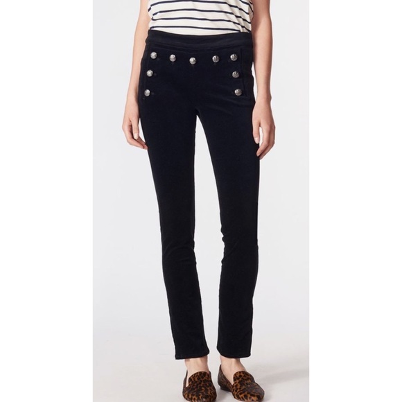 Veronica Beard Pants - Veronica beard Jane Skinny Velvet Sailor Pants